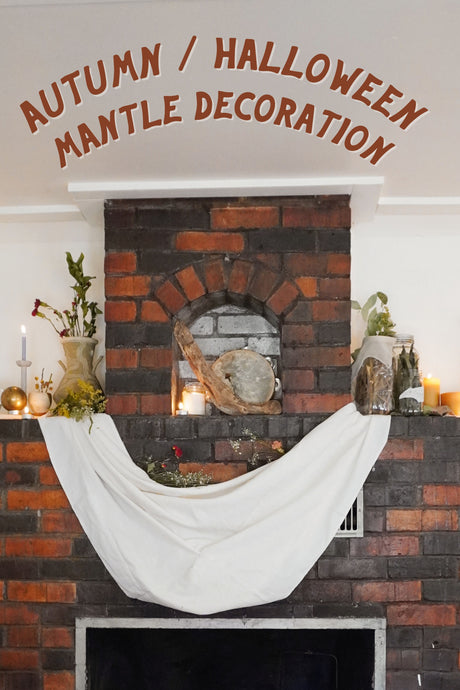 DIY Autumn/ Halloween Mantle Decoration