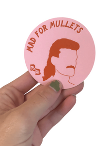 Mad for Mullets Sticker