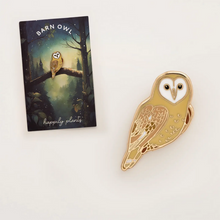 Load image into Gallery viewer, Barn Owl Enamel Pin