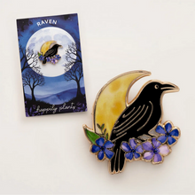 Load image into Gallery viewer, Raven Enamel Pin