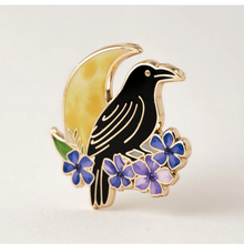 Load image into Gallery viewer, Raven Enamel Pin
