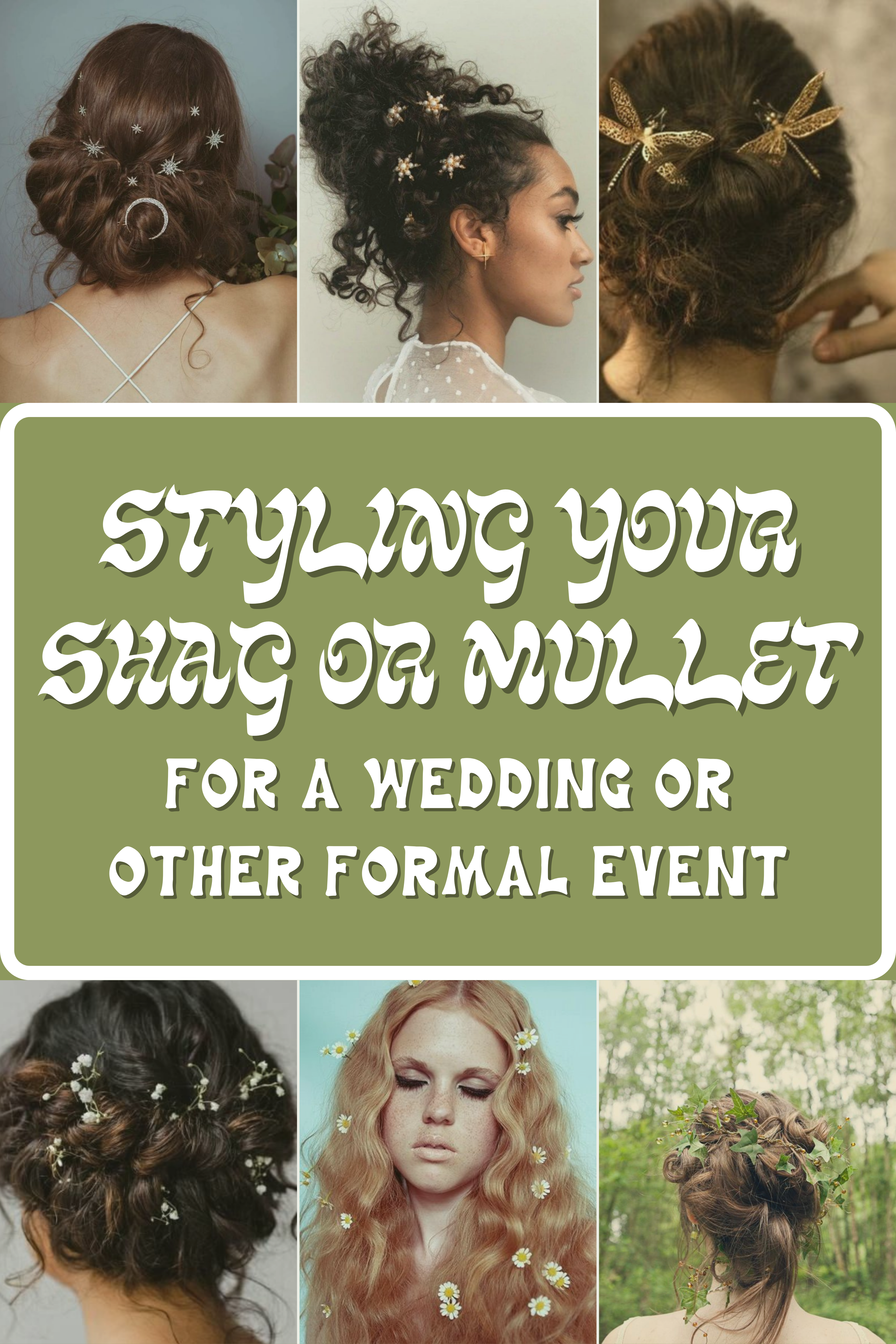 Image of Shaggy updo female