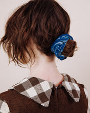 Load image into Gallery viewer, Blue Dream Velvet Scrunchie
