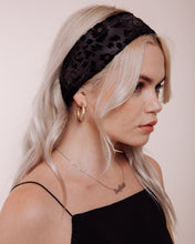 Load image into Gallery viewer, Foxy Lady Black Velvet Headband

