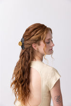 Load image into Gallery viewer, Black + Gold Sun + Stars Hair Claw
