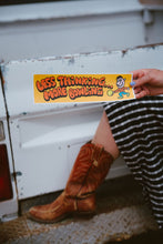 Load image into Gallery viewer, Less Thinking More Bowling Bumper Sticker
