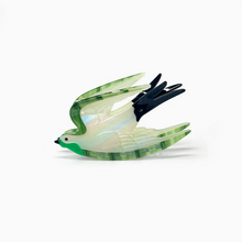 Load image into Gallery viewer, Green Bird Hair Claw
